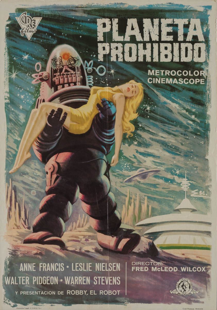 Marquee Poster  Forbidden Planet 1962 Spanish 1-sheet