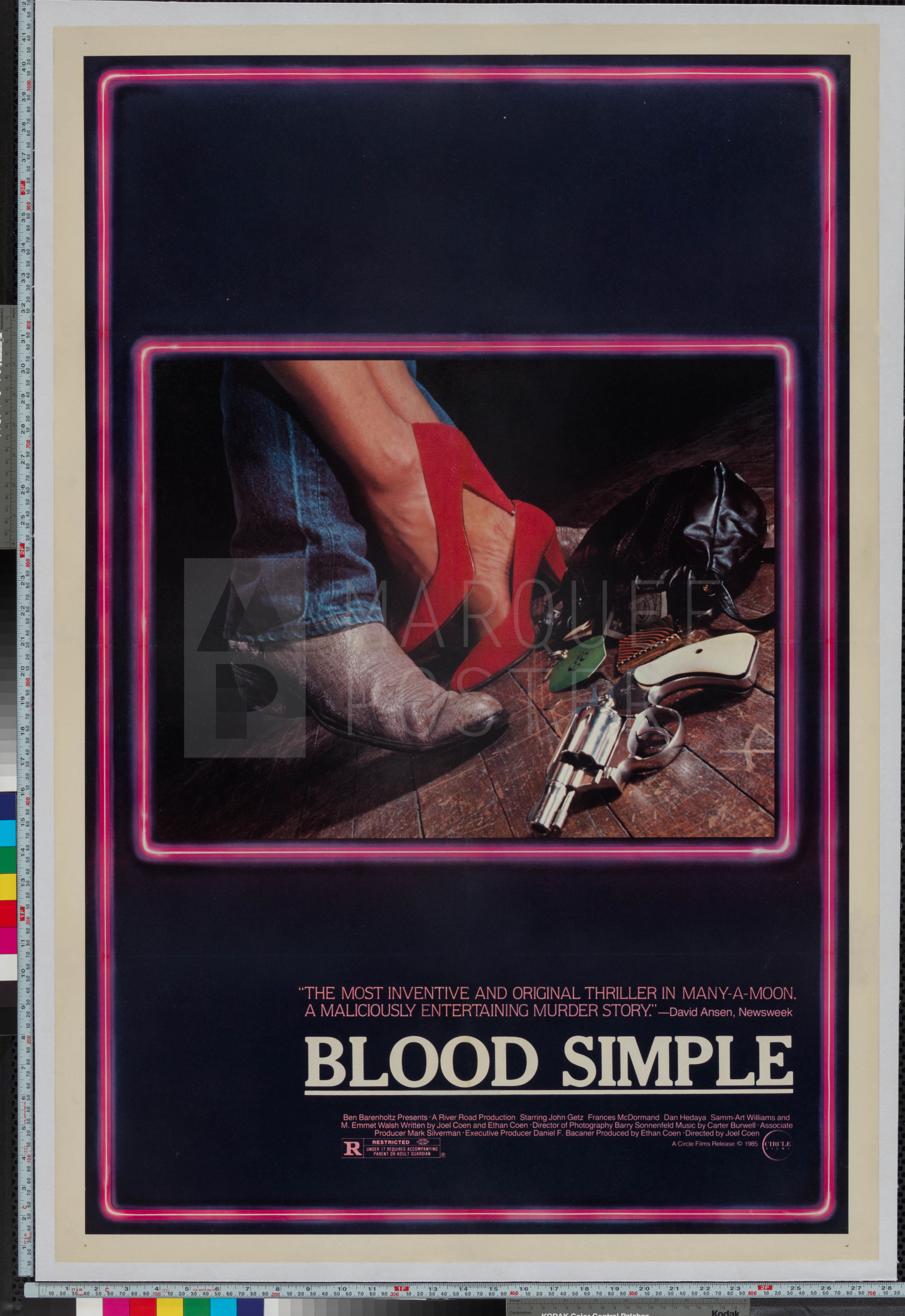 102-blood-simple-white-border,-neon-style-us-1-sheet-1984-02