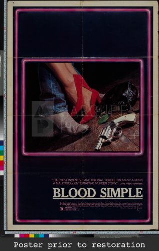 102-blood-simple-white-border,-neon-style-us-1-sheet-1984-03