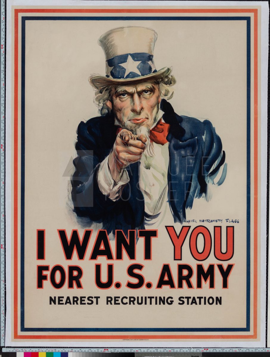 Marquee Poster I Want You For U S Army 1917 Us 30x40