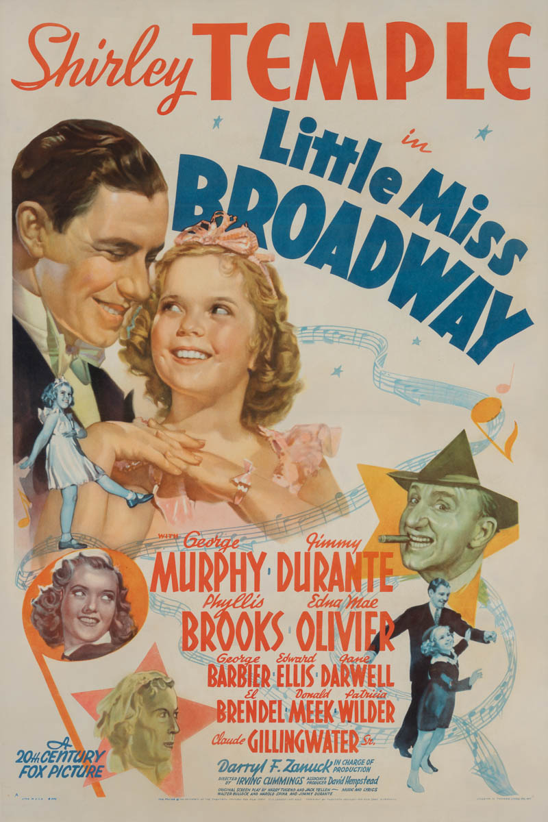 Little Miss Broadway 1938 US 1-sheet - Marquee Poster