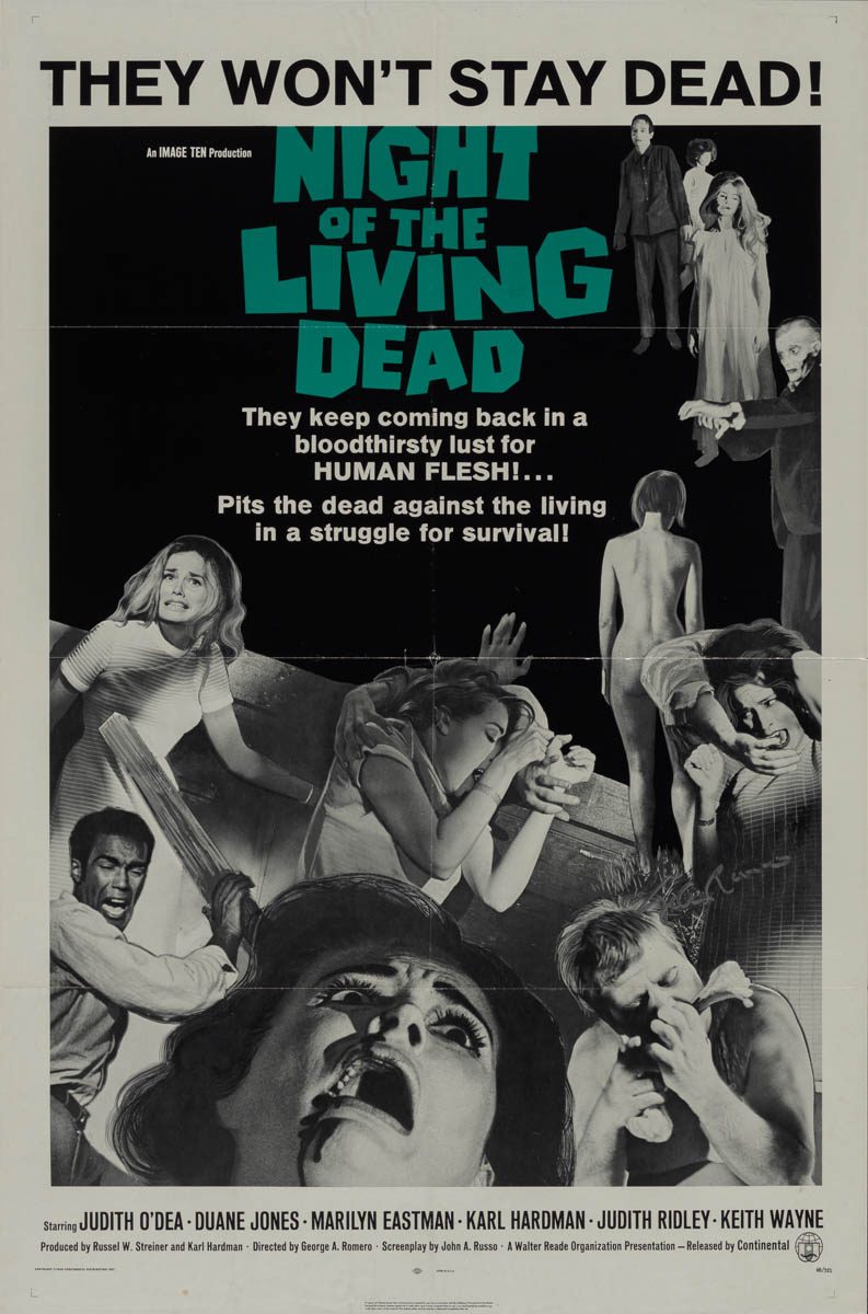 9-night-of-the-living-dead-dark-green-title-style-us-1-sheet-1968-01